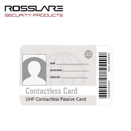 Rosslare UHF CARD TAG ISO, PRINTABLE PVC CARD ROS-LT-UVS-26A-3000
